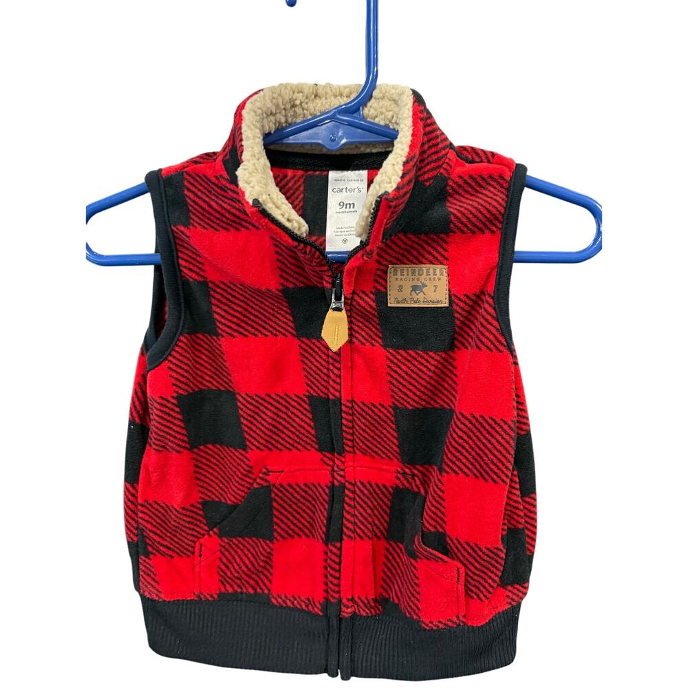 "Reindeer Racing Crew" Winter Vest - Carter's - 9mo